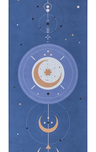 Antypoślizgowa mata do jogi z mikrofibry BLUE GALAXY 3mm