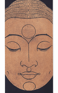 Antypoślizgowa mata do jogi PU HEAD OF BUDDHA 4mm