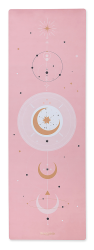 Antypoślizgowa mata do jogi z mikrofibry PINK GALAXY 3mm